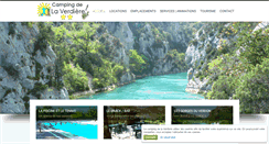 Desktop Screenshot of camping-la-verdiere-83.com