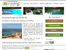 Tablet Screenshot of camping-la-verdiere-83.com
